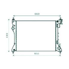 Radiatore acqua per FIAT DOBLO' dal 2014