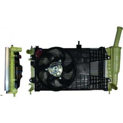 Modulo termico 1.2 8v-16v Rad. 51724183 Cond. 46820833 Vent. 51708405 per FIAT IDEA dal 2003 al 2012