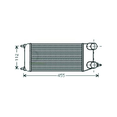 Intercooler per CITROEN JUMPY dal 2007 al 2016 Codice OEM 1498987080