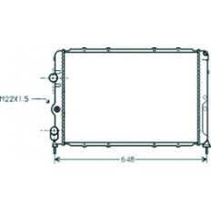 Radiatore acqua per RENAULT MEGANE dal 1995 al 1999