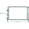 Radiatore acqua per RENAULT MEGANE dal 1999 al 2002