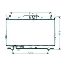 Radiatore acqua per HYUNDAI SANTA FE' dal 2000 al 2006