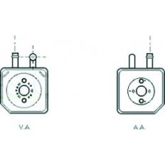 Radiatore olio per AUDI A3 dal 2003 al 2005