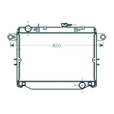 Radiatore acqua per TOYOTA LAND CRUISER dal 1996 al 2002