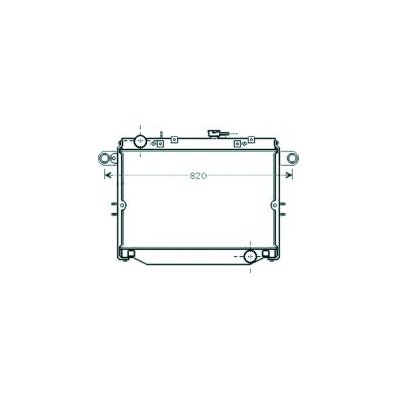 Radiatore acqua per TOYOTA LAND CRUISER dal 1996 al 2002