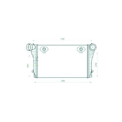 Intercooler per SEAT LEON dal 1999 al 2005 Codice OEM 1J0145803H