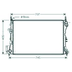 Radiatore acqua per OPEL VECTRA C dal 2002 al 2005