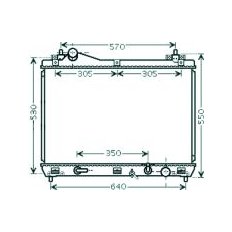 Radiatore acqua per SUZUKI GRAND VITARA dal 2005 al 2008