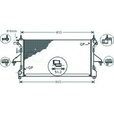 Radiatore acqua per FIAT DUCATO dal 2006 al 2014