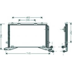 Condensatore per MERCEDES-BENZ E dal 1995 al 1999