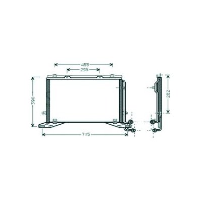 Condensatore per MERCEDES-BENZ E dal 1995 al 1999 Codice OEM 2108300470