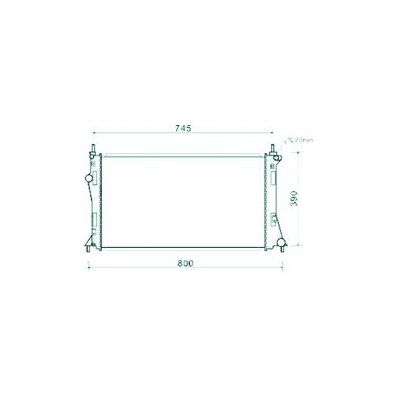 Radiatore acqua per MAZDA 5 dal 2011 al 2015 Codice OEM LFFM-15-200A