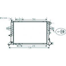 Radiatore acqua per OPEL ASTRA G dal 1998 al 2004