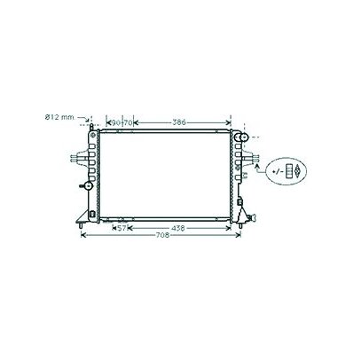 Radiatore acqua per OPEL ASTRA G dal 1998 al 2004 Codice OEM 09119484