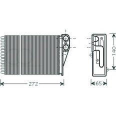 Scambiatore di calore per PEUGEOT 207 dal 2009 al 2012