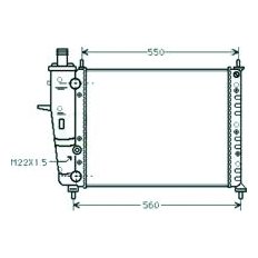 Radiatore acqua per FIAT BRAVA dal 1995 al 2001