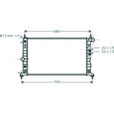 Radiatore acqua per OPEL VECTRA B dal 1995 al 1999