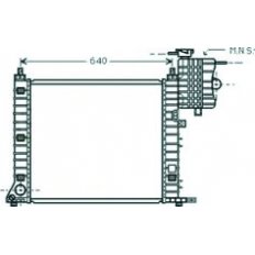 Radiatore acqua per MERCEDES-BENZ VIANO dal 1996 al 2003