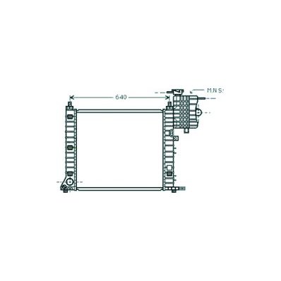 Radiatore acqua per MERCEDES-BENZ VIANO dal 1996 al 2003 Codice OEM 6385013301