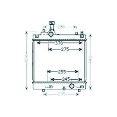 Radiatore acqua per SUZUKI ALTO dal 2009 al 2014