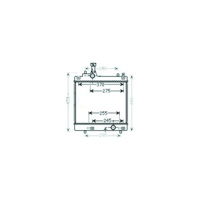 Radiatore acqua per NISSAN PIXO dal 2009 al 2013 Codice OEM 214004A00D