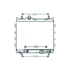 Radiatore acqua per CHRYSLER - DODGE PT CRUISER dal 2000 al 2004