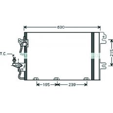 Condensatore per OPEL ASTRA H dal 2007 al 2009