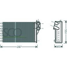 Scambiatore di calore per CITROEN C2 dal 2003 al 2008