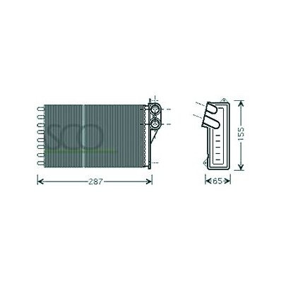 Scambiatore di calore per CITROEN C2 dal 2003 al 2008 Codice OEM 6448K9