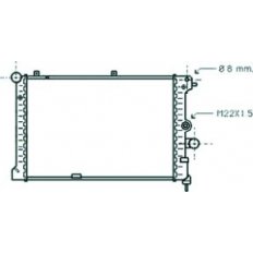 Radiatore acqua per OPEL VECTRA A dal 1988 al 1992