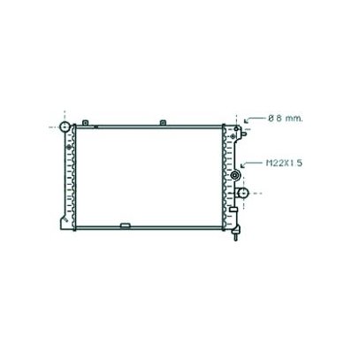 Radiatore acqua per OPEL VECTRA A dal 1988 al 1992 Codice OEM 90353027