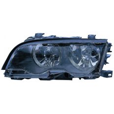 Proiettore nero 05-98-08-01 per BMW 3 E46 dal 1998 al 2003 lato destro passeggero