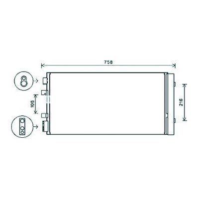 Condensatore per RENAULT FLUENCE dal 2009 al 2012 Codice OEM 921003293R