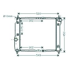 Radiatore acqua per CHEVROLET - DAEWOO KALOS dal 2002 al 2006