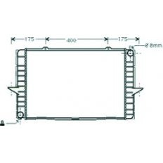 Radiatore acqua per VOLVO V70 dal 1996 al 2000