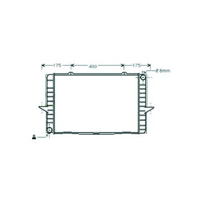 Radiatore acqua per VOLVO V70 dal 2004 al 2007 Codice OEM 8601448
