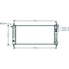 Radiatore acqua per OPEL CORSA B dal 1997 al 2000