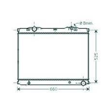 Radiatore acqua per KIA SORENTO dal 2002 al 2006