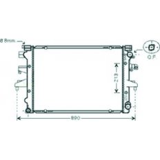 Radiatore acqua per VOLKSWAGEN TRANSPORTER T5 dal 2003 al 2009