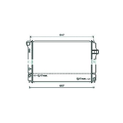 Radiatore acqua per TOYOTA YARIS dal 2017 Codice OEM 16400-21330