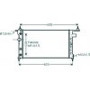 Radiatore acqua per OPEL TIGRA dal 1994 al 2001