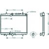 Radiatore acqua per CITROEN C5 dal 2001 al 2004