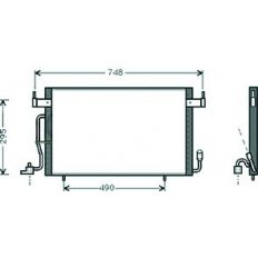 Condensatore per CITROEN BERLINGO dal 1996 al 2002