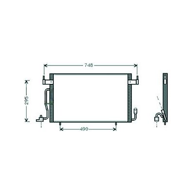 Condensatore per CITROEN BERLINGO dal 1996 al 2002 Codice OEM 6455W4