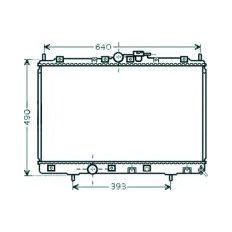 Radiatore acqua per MITSUBISHI PAJERO dal 2000 al 2002