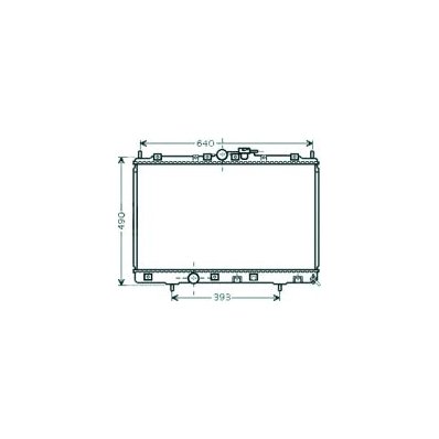 Radiatore acqua per MITSUBISHI PAJERO dal 2000 al 2002 Codice OEM MR431239