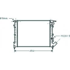 Radiatore acqua per RENAULT EXPRESS dal 1986 al 1991