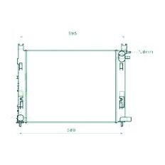 Radiatore acqua per RENAULT CAPTUR dal 2013 al 2017