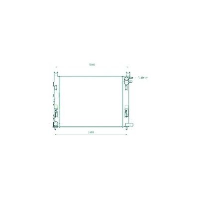 Radiatore acqua per RENAULT CAPTUR dal 2013 al 2017 Codice OEM 214100055R