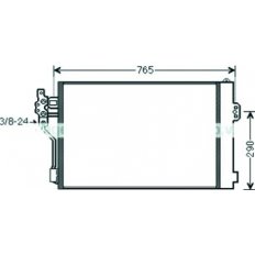 Condensatore per MERCEDES-BENZ VITO dal 2003 al 2010